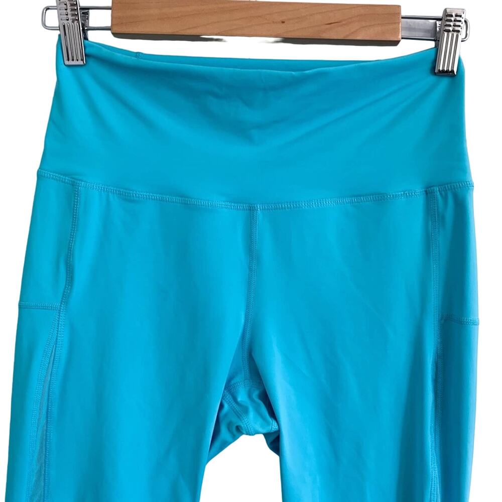 Zyia Athletic Stretch Turquoise Legging in Turquoise Blue Size 4 - Picture 3 of 12